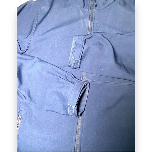 Columbia men’s navy jacket inner cinch waist fleece lined Large Winter - Picture 5 of 9